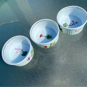Vintage French Ramekins Floral 🪷🪻🌻